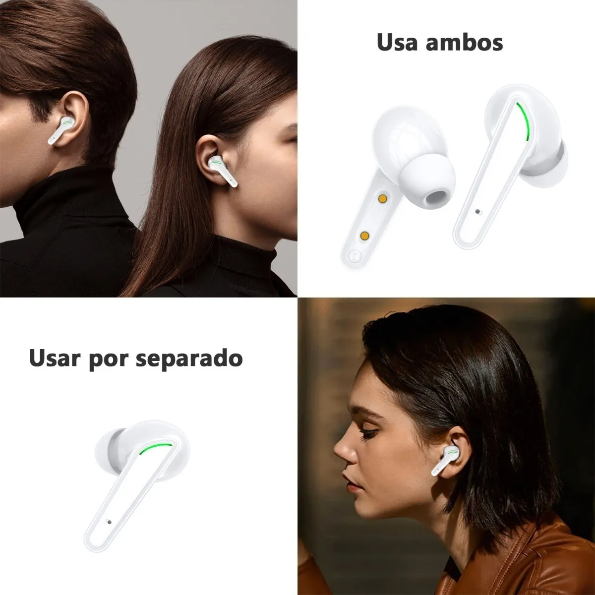 Foto 4 pulgar | Audífonos Malubero X18 Tws Bluetooth V5.1 Blancos