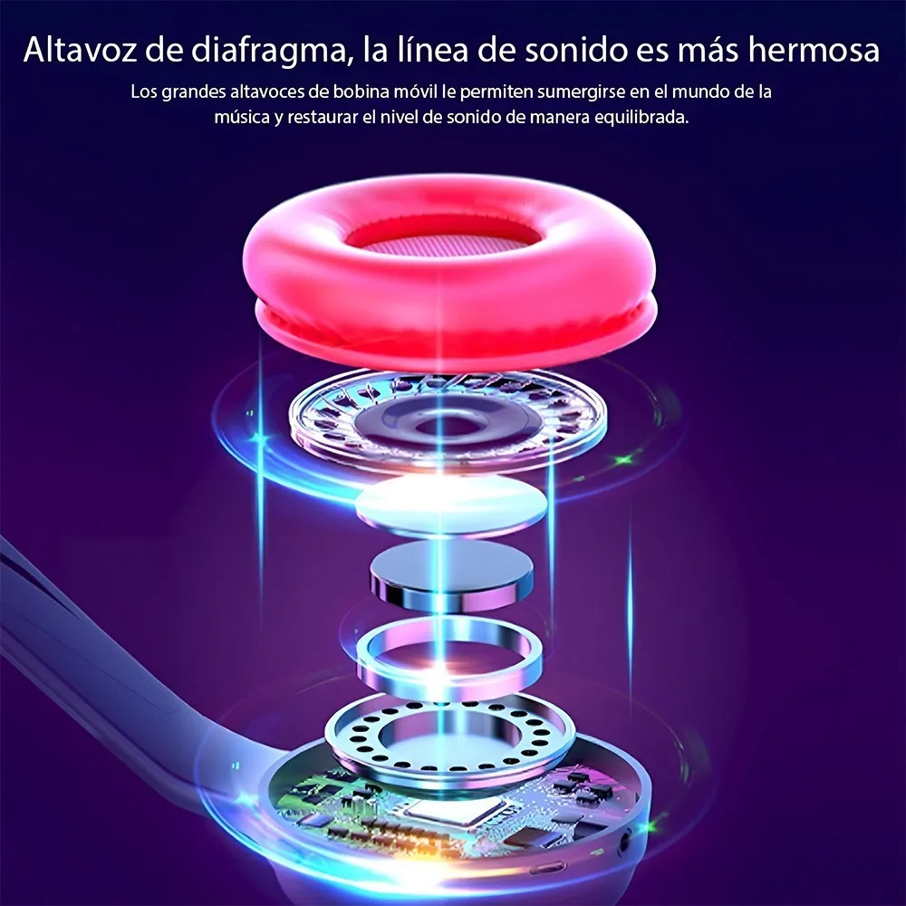 Foto 4 pulgar | Audífonos de Diadema Malubero Inalámbricos