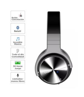 Foto 2 | Audífonos Cowin Bluetooth ANC E7 Pro Negros con Cancelación de Ruido