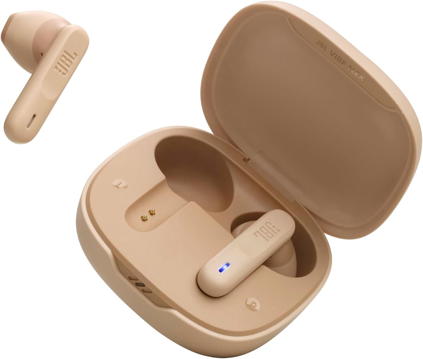 Foto 3 pulgar | Audífonos Inalámbricos Jbl Vibe Flex Reproducción 32 Horas, Resistentes al agua y al polvo Ip54 - Beige