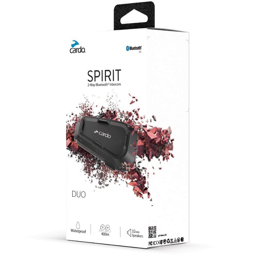 Foto 3 pulgar | Auriculares De Comunicación Bluetooth Para Motocicleta Cardo Spirit Black - Venta Internacional.