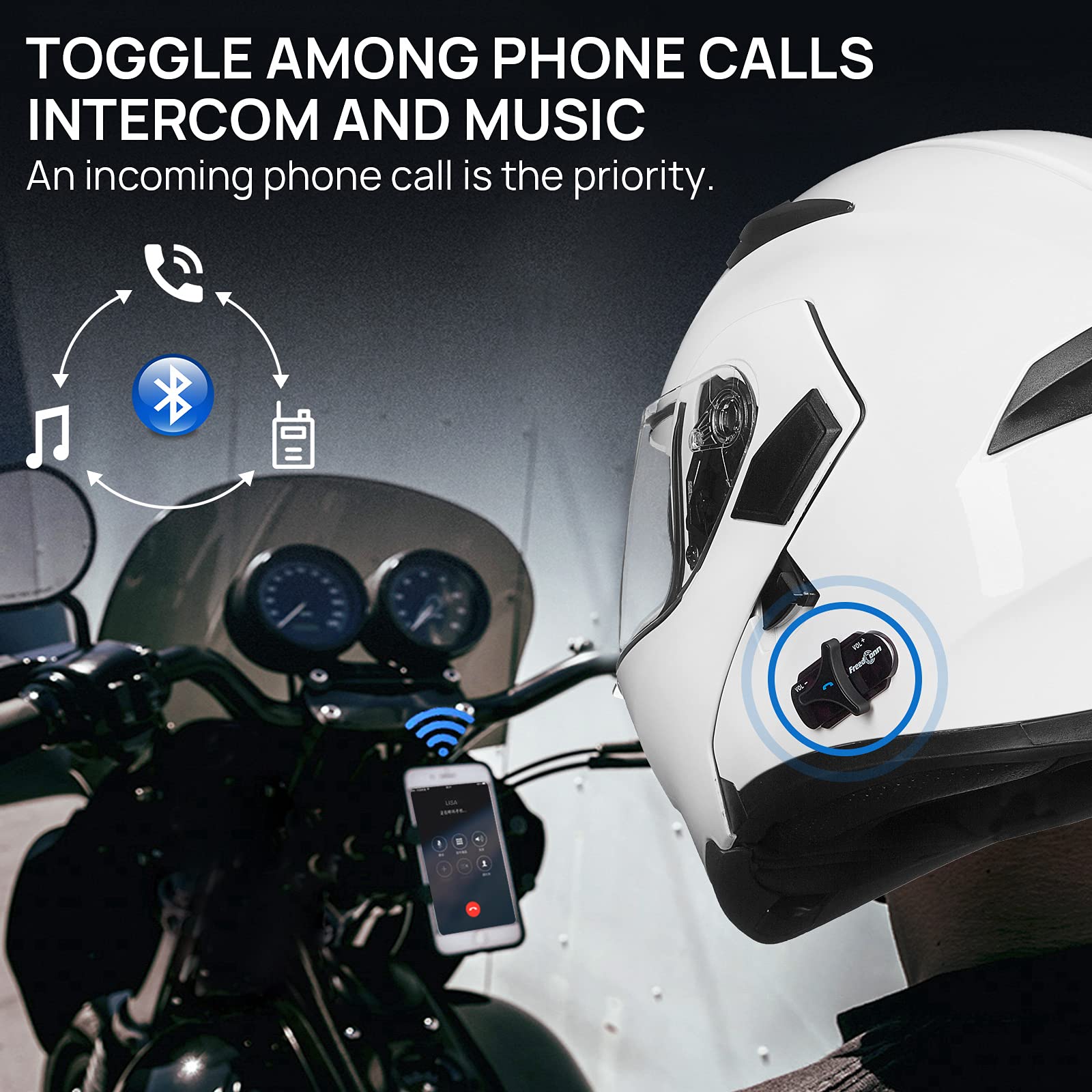 Foto 5 pulgar | Casco De Moto Ilm 902bt Pro Bluetooth Modular Blanco M - Venta Internacional.