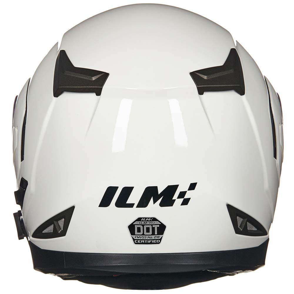 Foto 6 pulgar | Casco De Moto Ilm 953 Bluetooth Integrado Modular Blanco M - Venta Internacional.