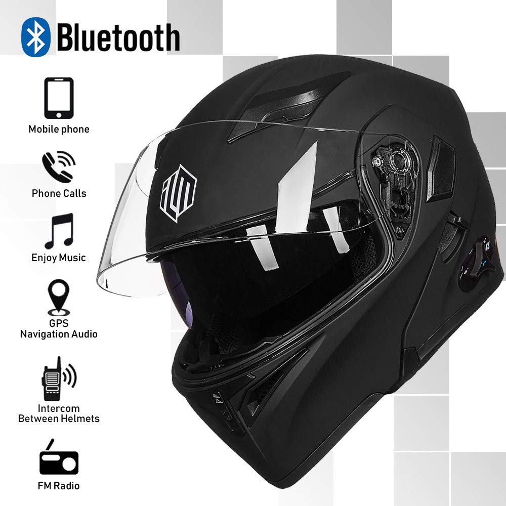 Foto 2 | Casco De Moto Ilm 902bt, Bluetooth, Modular, Plegable, Dot - Venta Internacional.
