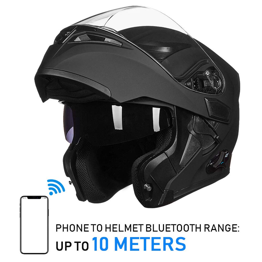 Foto 5 pulgar | Casco De Moto Ilm 902bt, Bluetooth, Modular, Plegable, Dot - Venta Internacional.