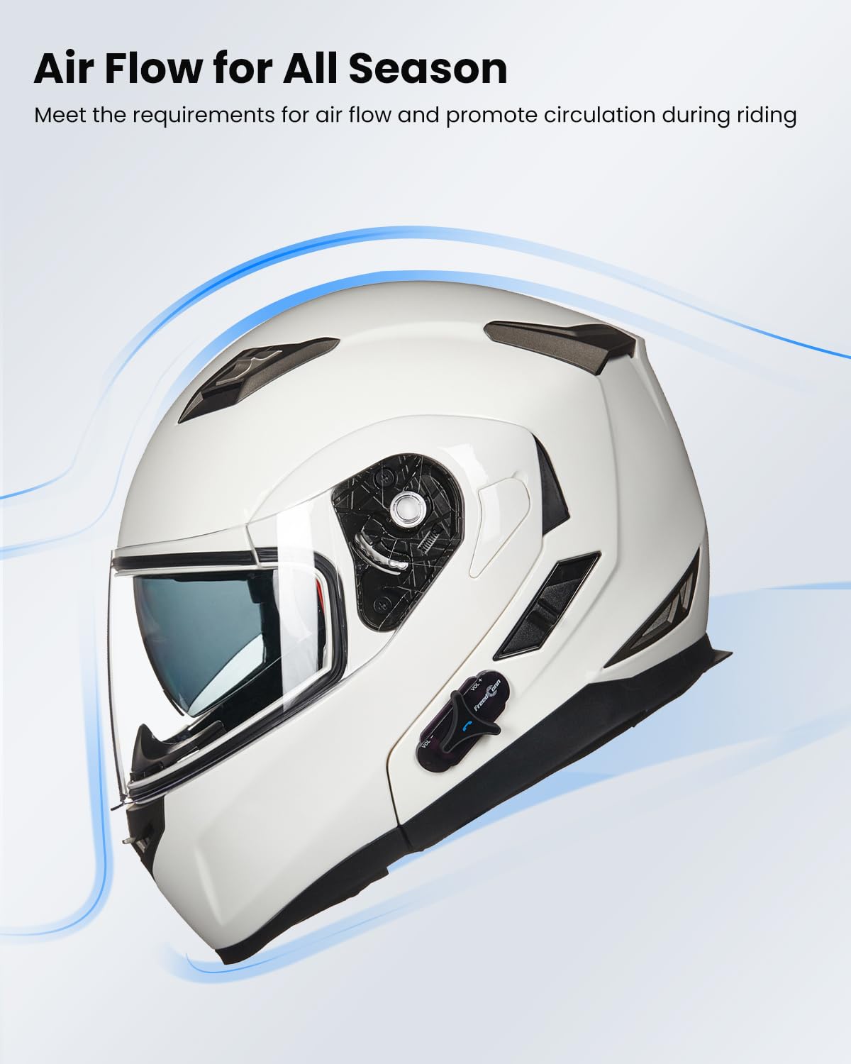 Foto 6 pulgar | Casco De Moto Ilm 953pro Con Bluetooth Integrado Y Abatible - Venta Internacional.