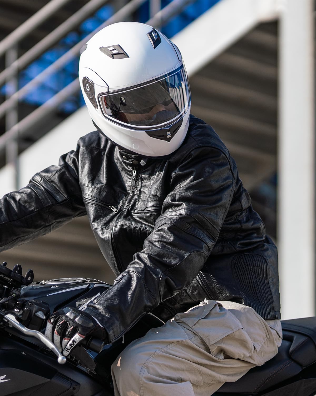 Foto 8 pulgar | Casco De Moto Ilm 953pro Con Bluetooth Integrado Y Abatible - Venta Internacional.