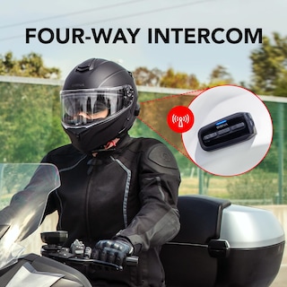 Foto 2 | Casco De Moto Sena Outrush R Bluetooth Modular Blanco Xl - Venta Internacional.