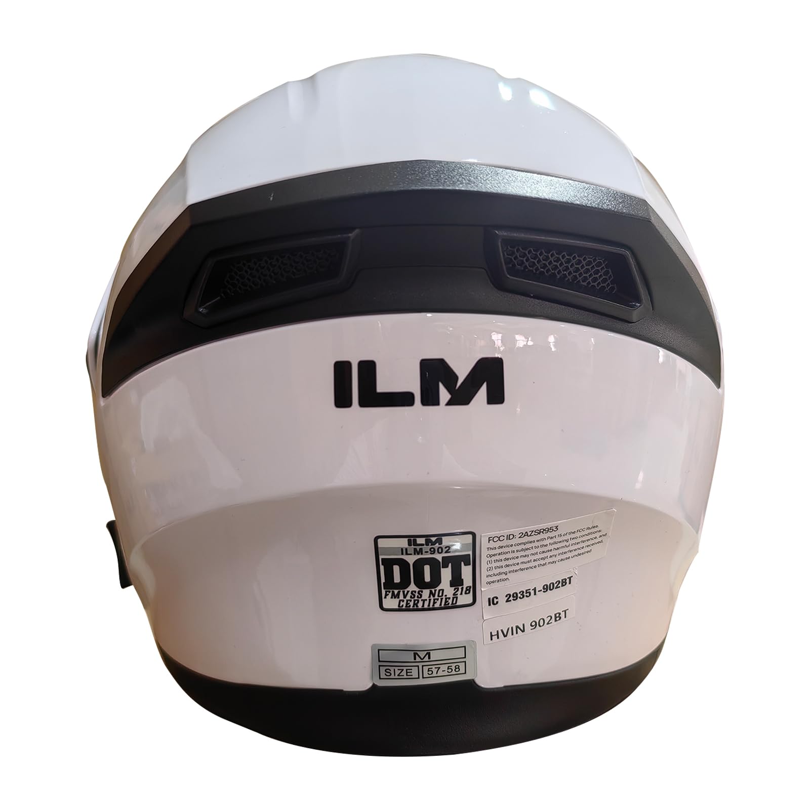 Foto 7 pulgar | Casco De Moto Ilm 902bt Bluetooth Modular Abatible Blanco M - Venta Internacional.