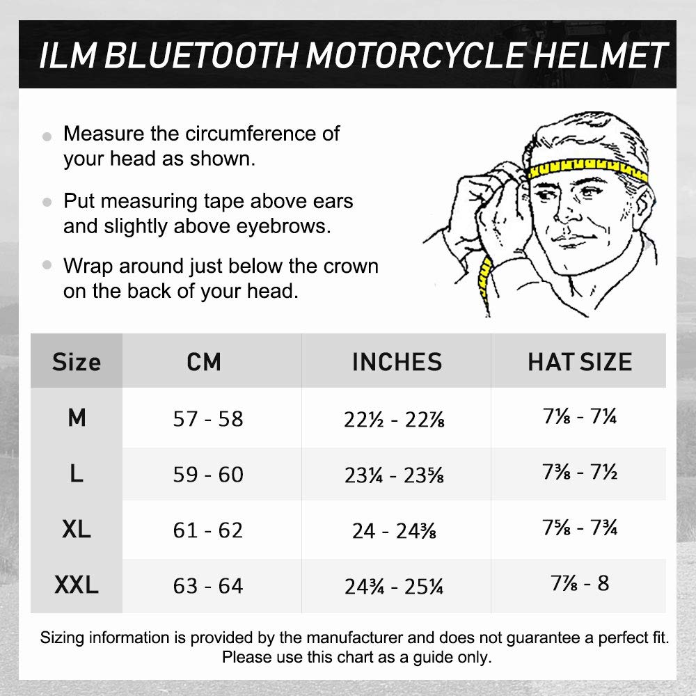 Foto 3 pulgar | Casco De Moto Ilm 902bt Con Bluetooth, Modular Y Abatible, Rojo - Venta Internacional.