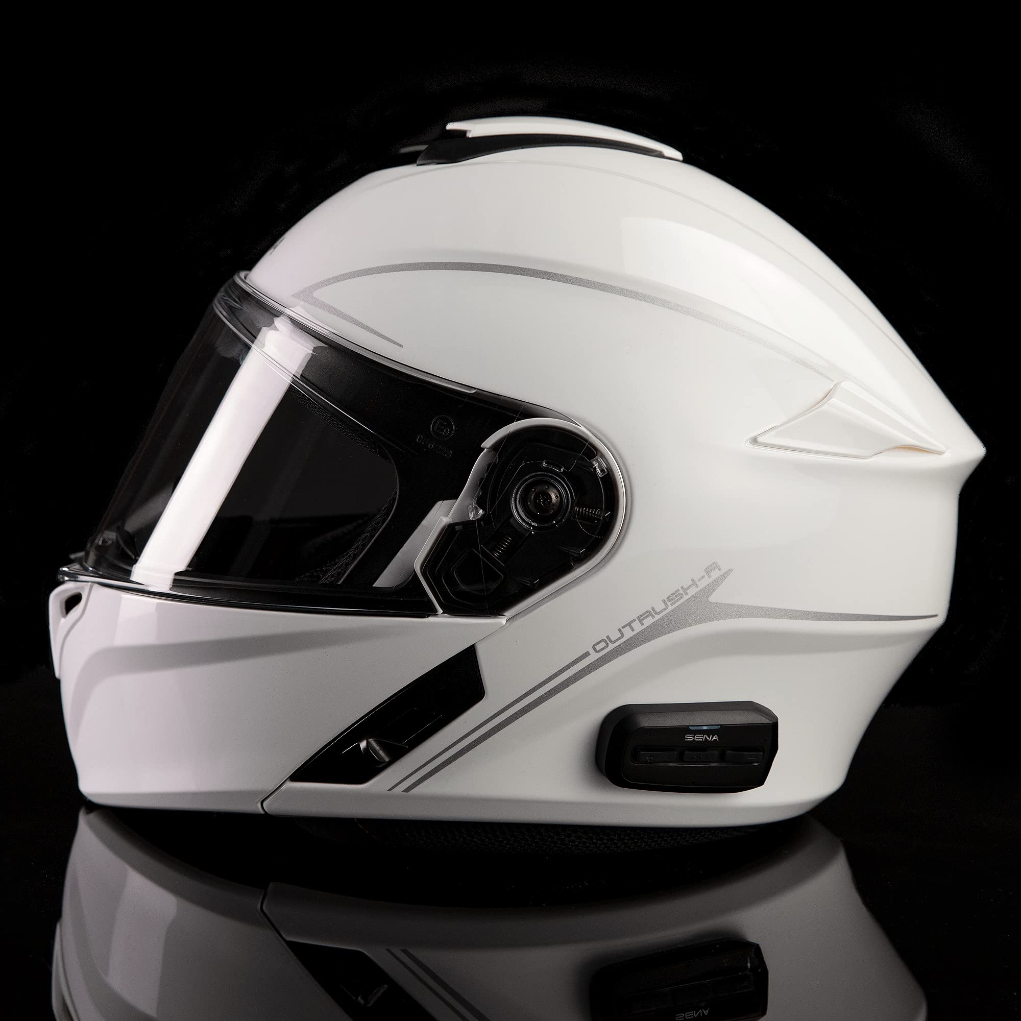 Foto 4 pulgar | Casco De Moto Sena Outrush R Bluetooth Modular Con Intercomunicador - Venta Internacional.