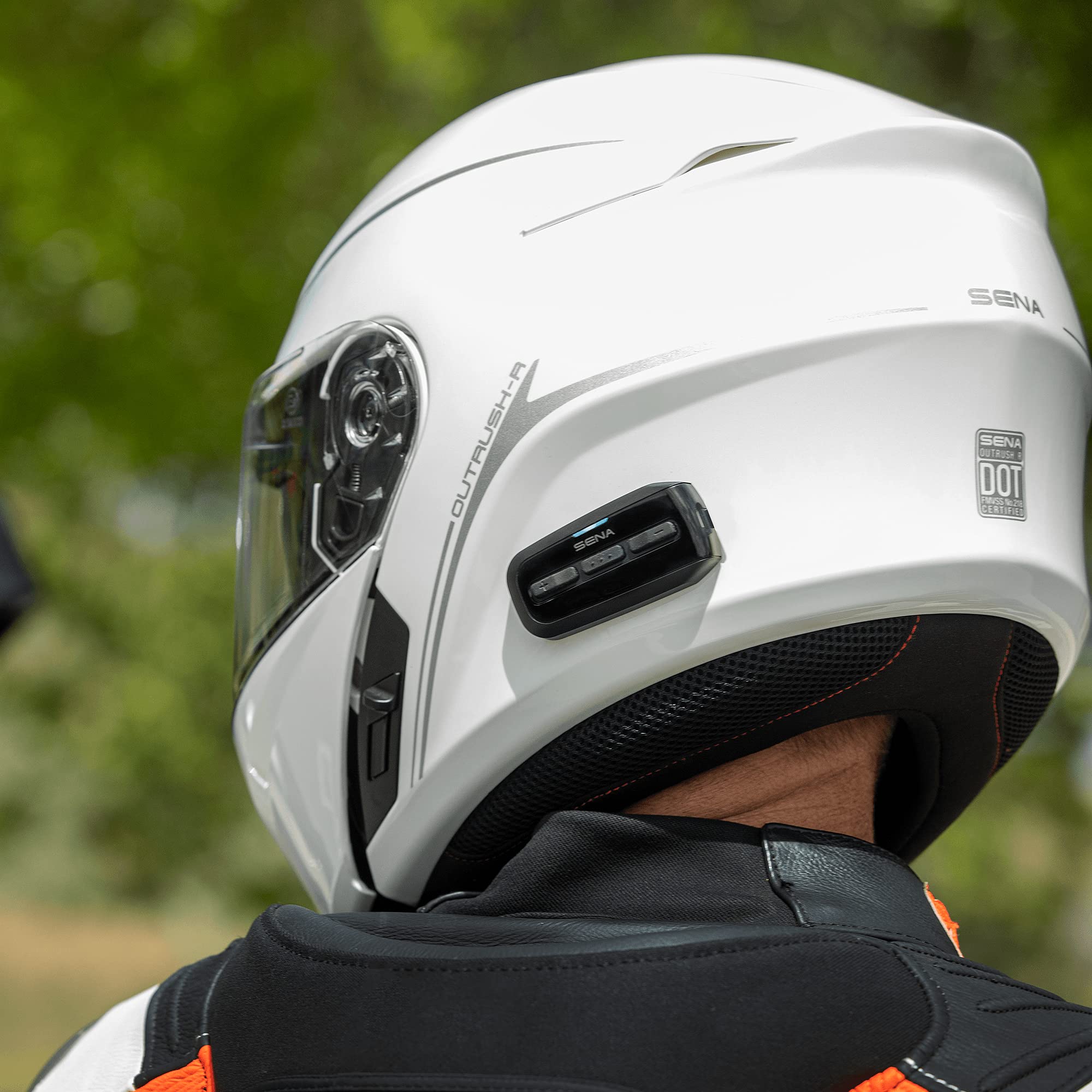 Foto 6 pulgar | Casco De Moto Sena Outrush R Bluetooth Modular Con Intercomunicador - Venta Internacional.