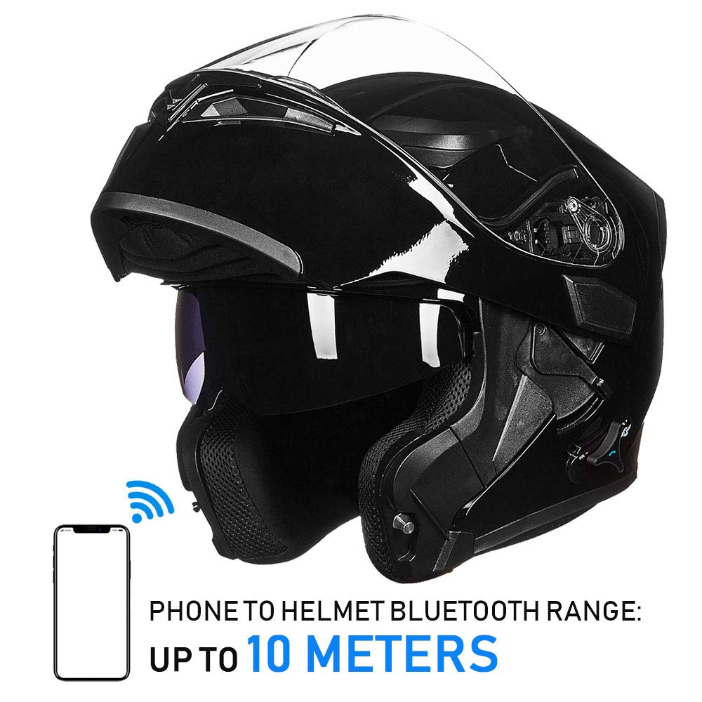 Foto 5 pulgar | Casco De Moto Ilm 902bt Bluetooth Modular Abatible Completo - Venta Internacional.