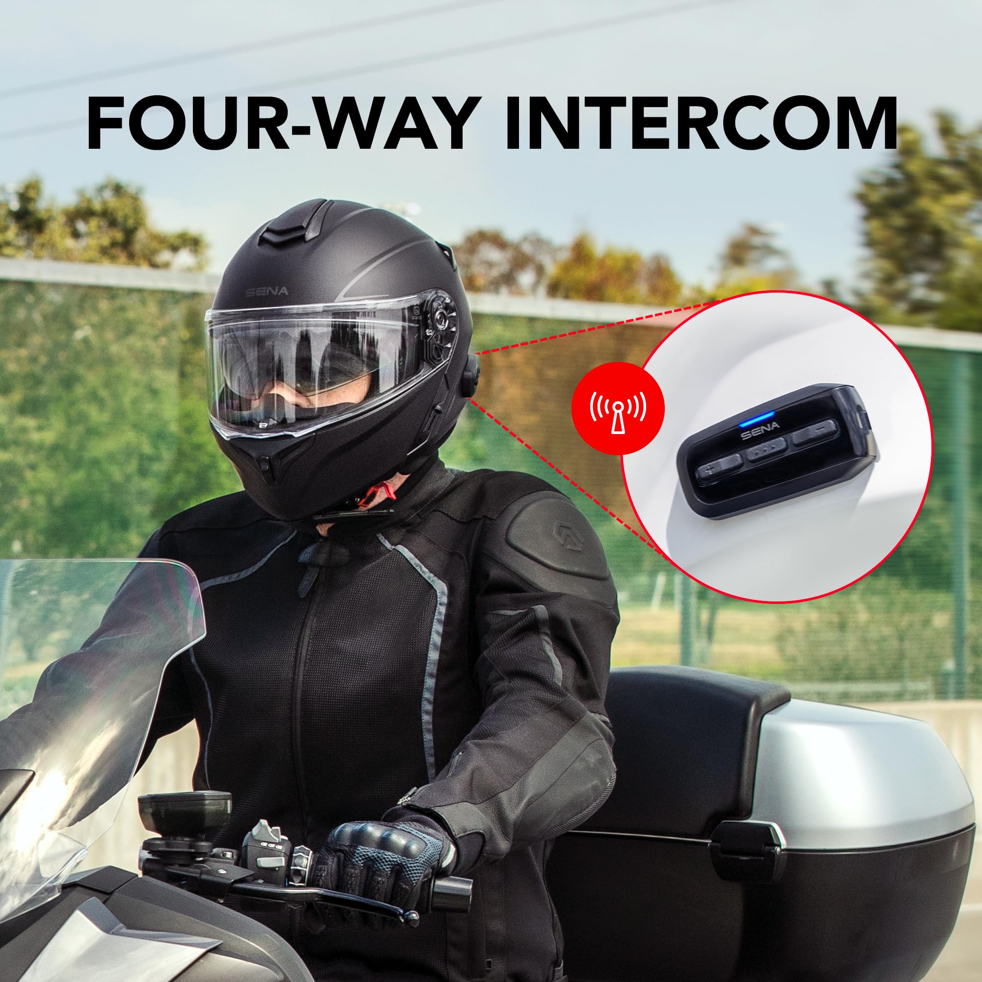 Foto 3 pulgar | Casco De Moto Sena Outrush R Bluetooth Modular Xxl - Venta Internacional.
