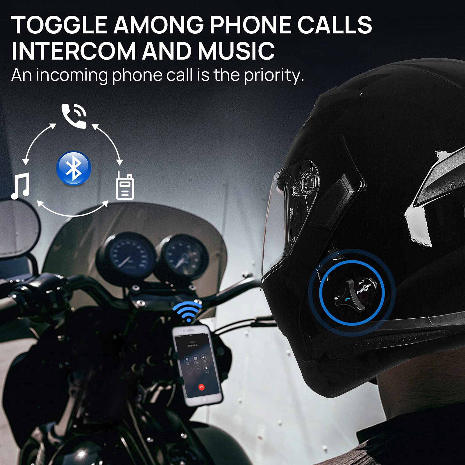 Foto 5 pulgar | Casco De Moto Ilm 902bt Pro Bluetooth Modular Abatible - Venta Internacional.
