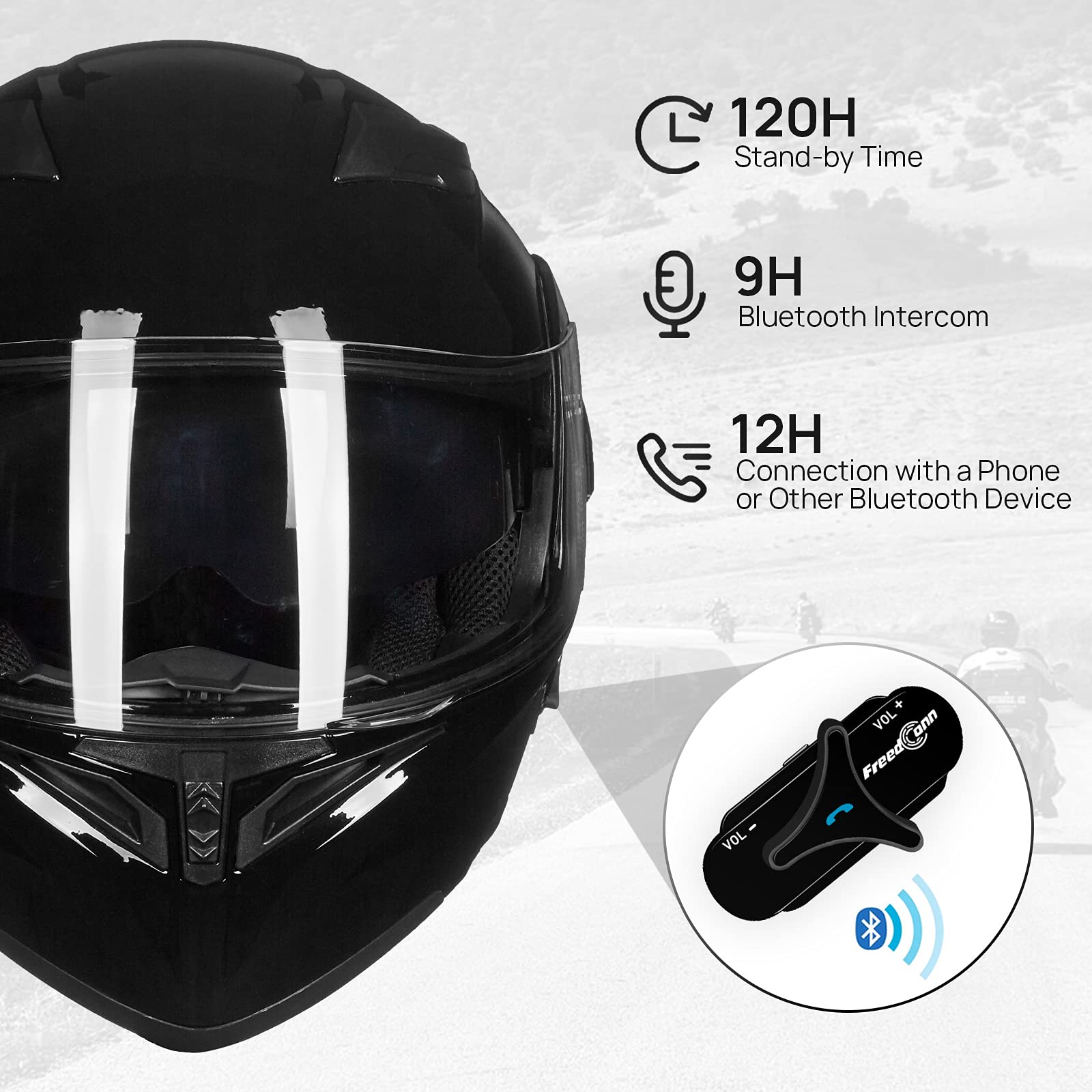 Foto 6 pulgar | Casco De Moto Ilm 902bt Pro Bluetooth Modular Abatible - Venta Internacional.