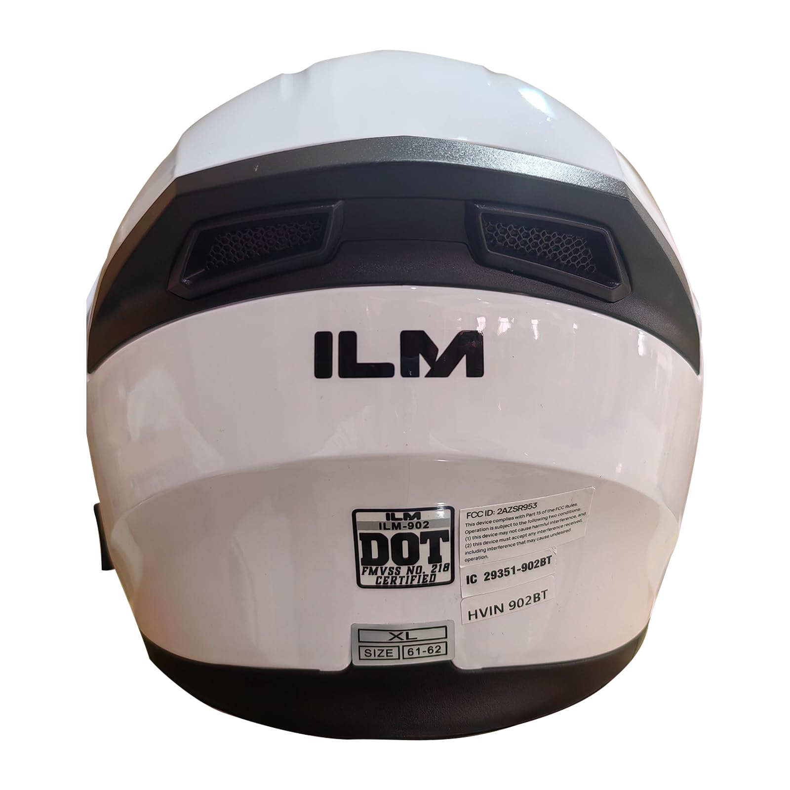 Foto 7 pulgar | Casco De Moto Ilm 902bt, Bluetooth, Modular, Plegable, Blanco, Xl - Venta Internacional.