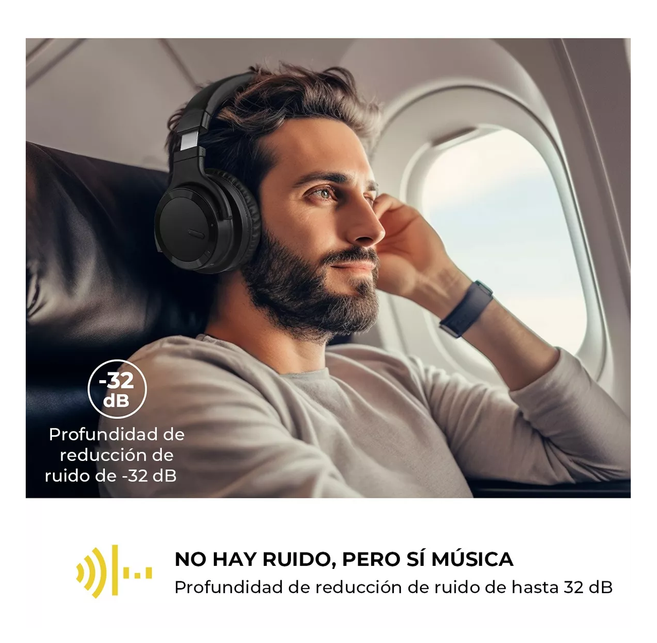 Foto 5 pulgar | Auriculares Inalámbricos Bluetooth Anc Mdpro Con Microfono