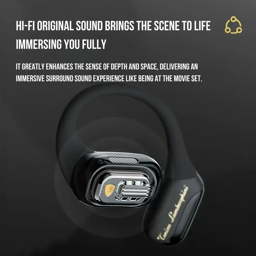Foto 6 | Audífonos Deportivos Bluetooth De Tipo Abierto Lamborghini Yellow