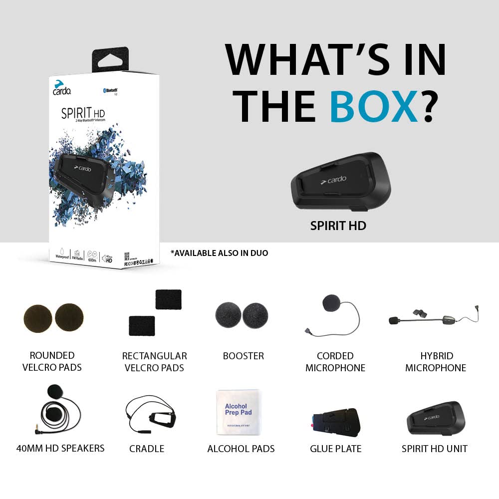 Foto 2 | Auriculares De Comunicación Bluetooth Para Motocicleta Cardo Spirit Hd - Venta Internacional.