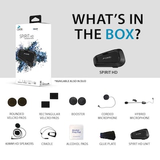 Foto 2 | Auriculares De Comunicación Bluetooth Para Motocicleta Cardo Spirit Hd - Venta Internacional.