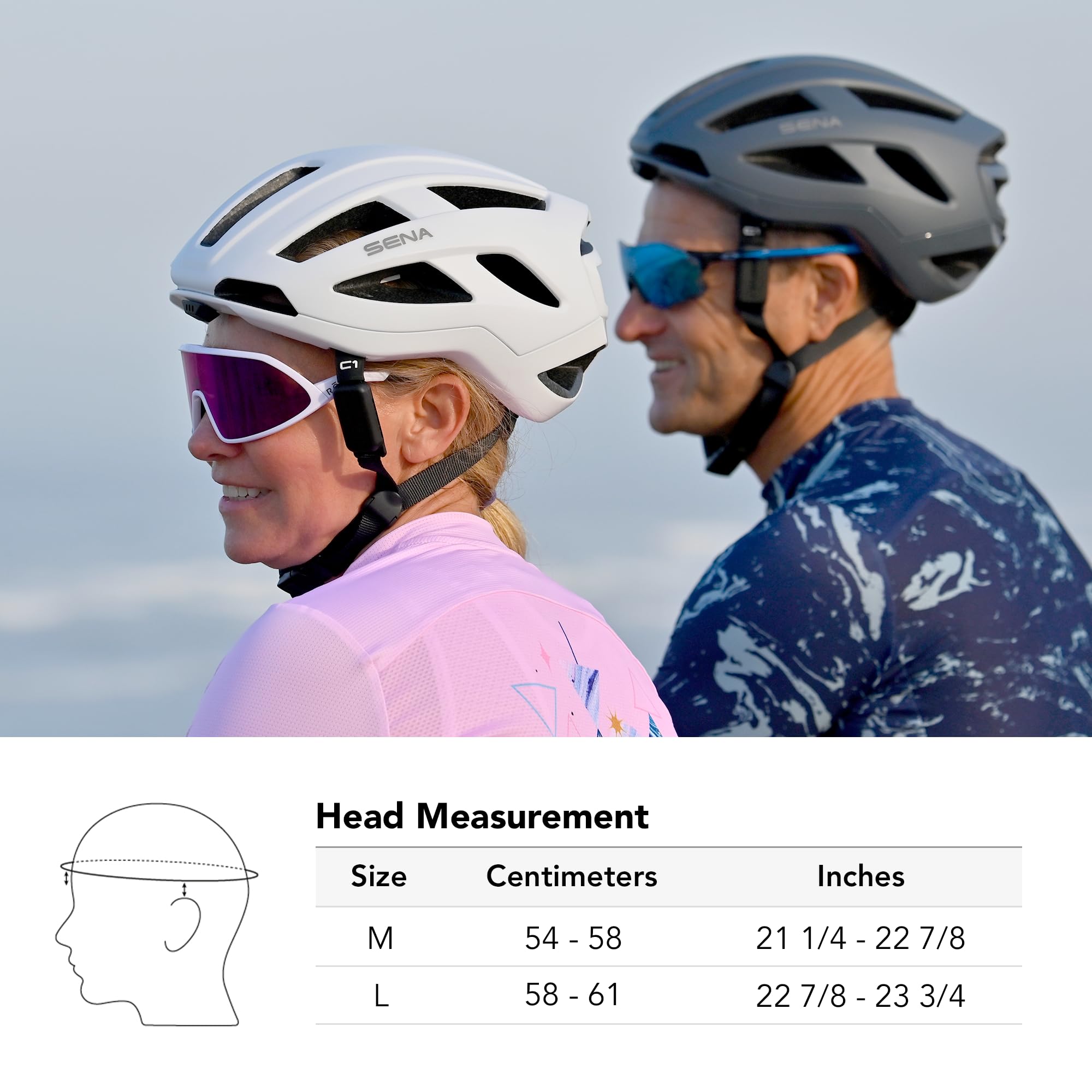 Foto 6 pulgar | Casco De Ciclismo Sena C1 Smart Bluetooth Intercom Gray M - Venta Internacional.
