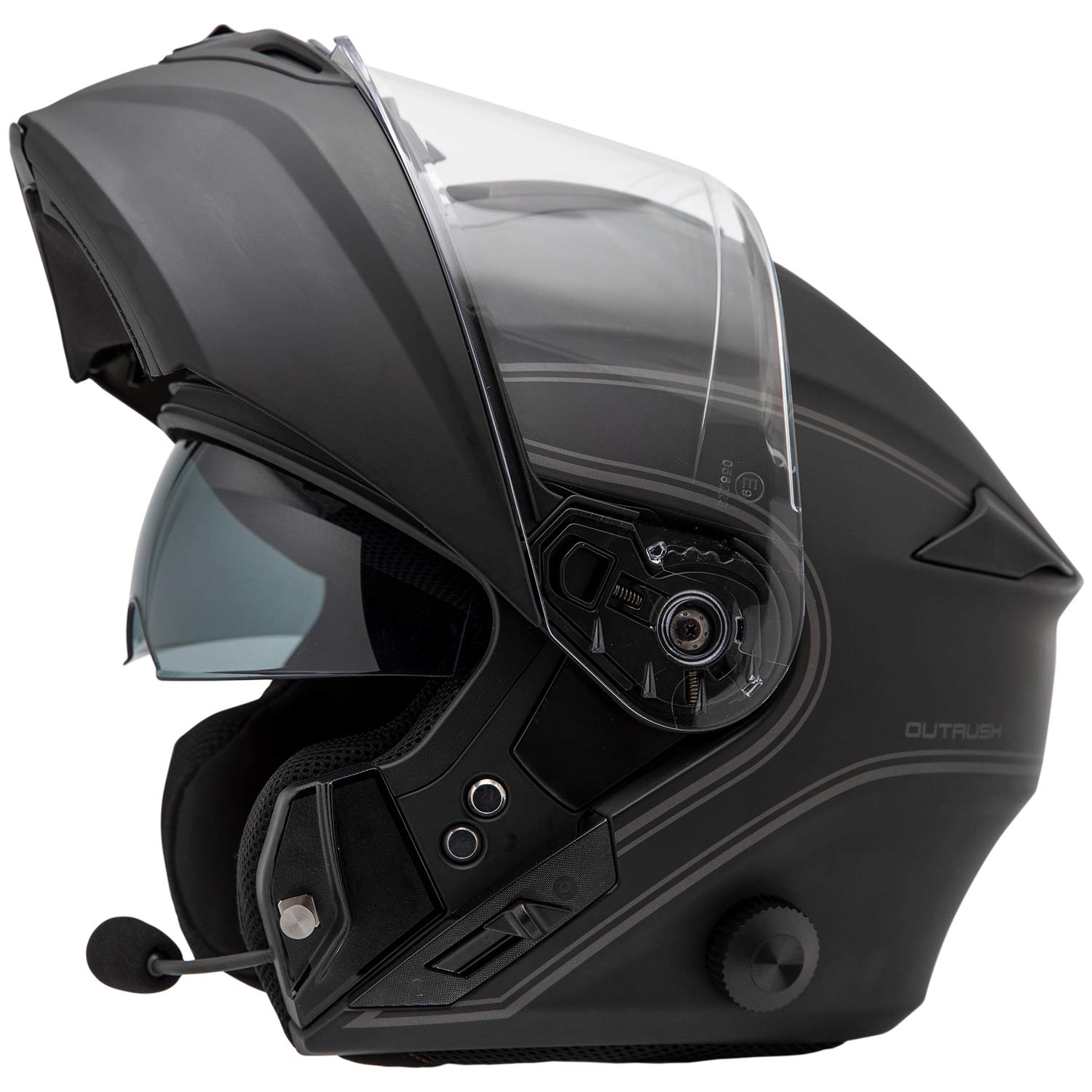 Foto 5 pulgar | Casco Sena Outrush-mb0xl Outrush Flip-up Bt Negro Mate Xl - Venta Internacional.