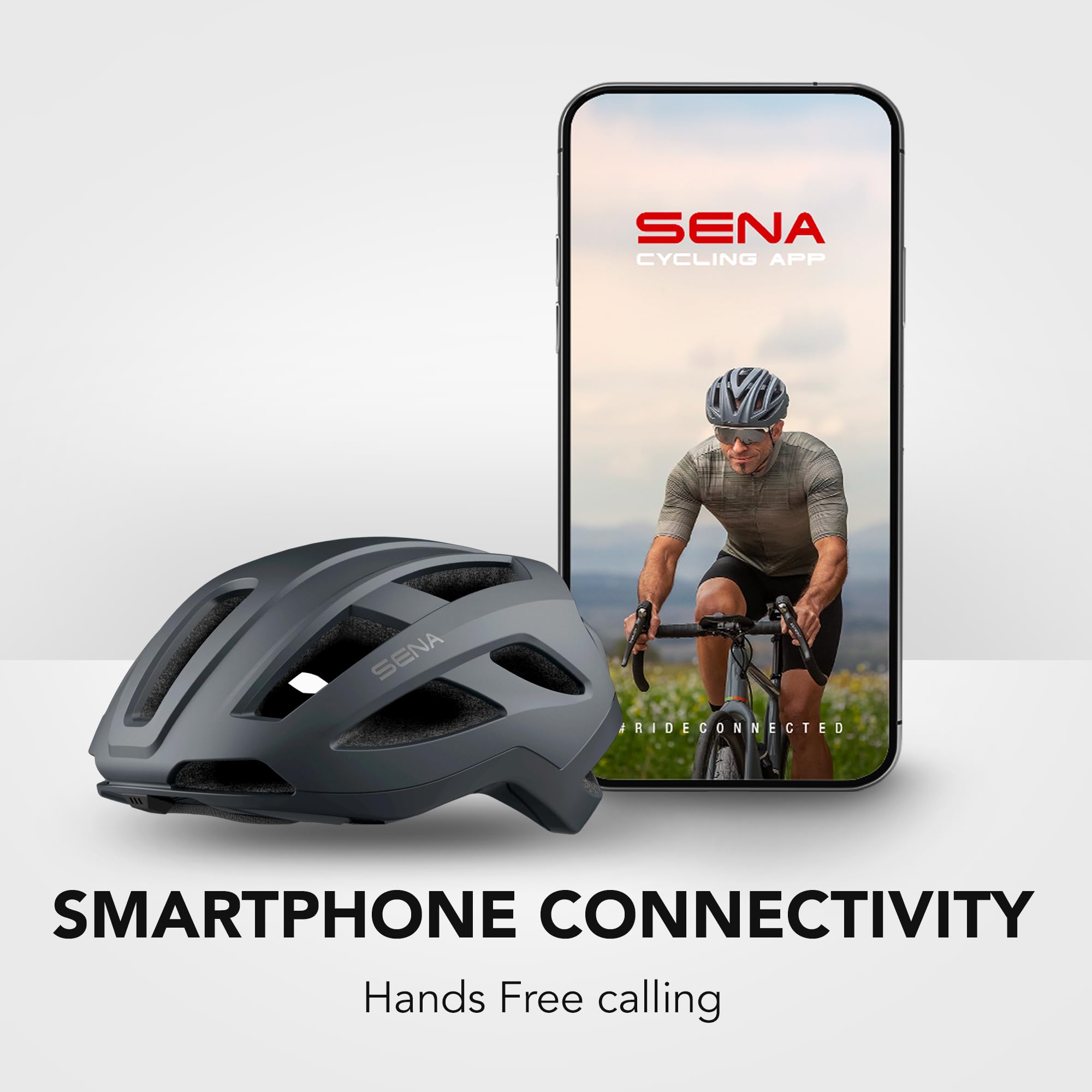 Foto 6 | Casco De Ciclismo Sena C1 Smart Bluetooth Intercom Gris Grande - Venta Internacional.