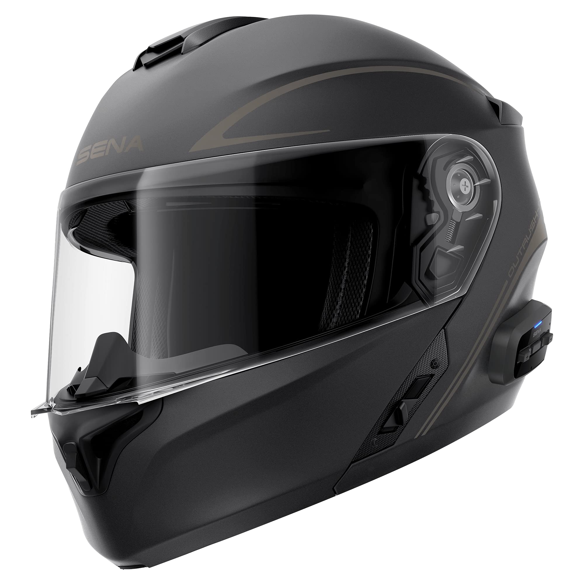 Casco De Moto Sena Outrush R Bluetooth Modular Con Intercomunicador - Venta Internacional.