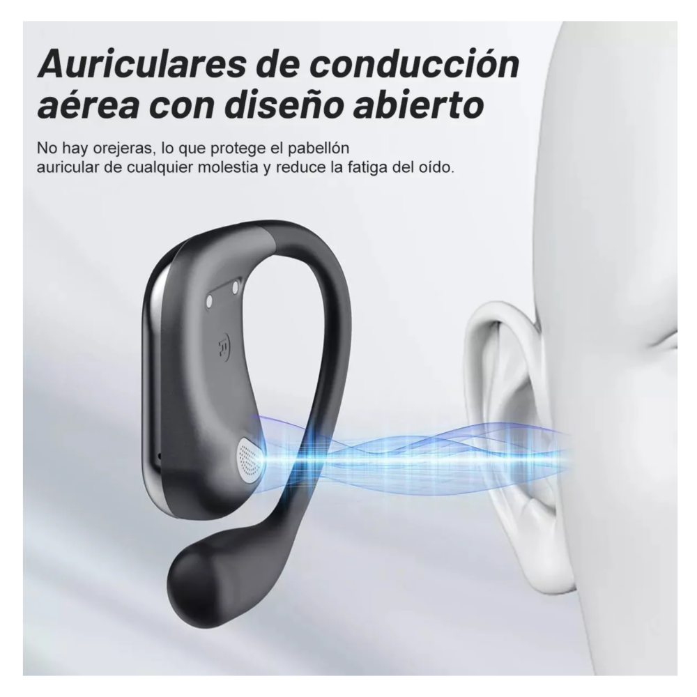 Foto 4 pulgar | Auriculares Inalámbricos Con Clip Bluetooth 5.4  Diseño De Conducción Ósea Lab.g  Negro