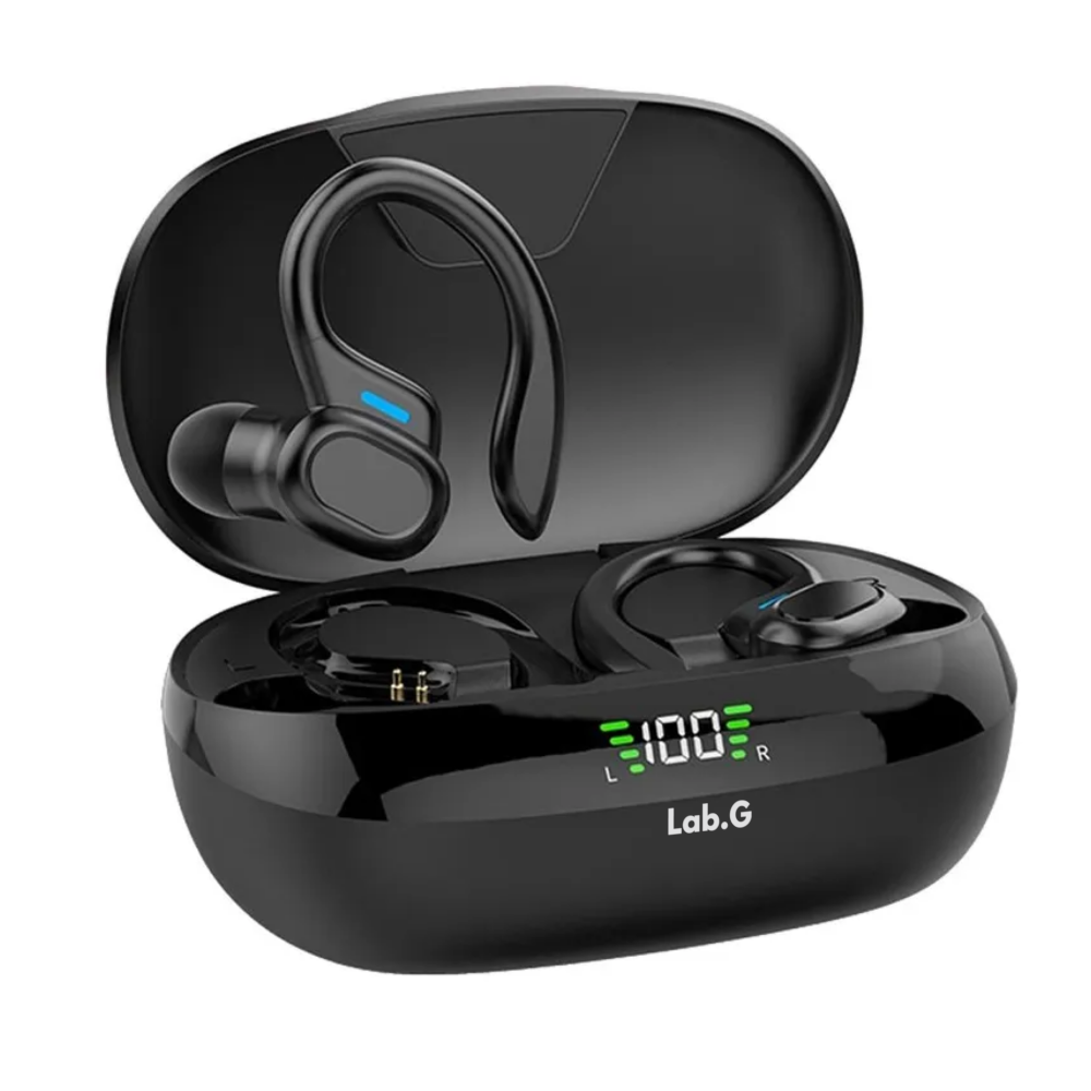 Auriculares Deportivos Inalámbricos Bt5.4 Con Gancho Lab.g  Negro