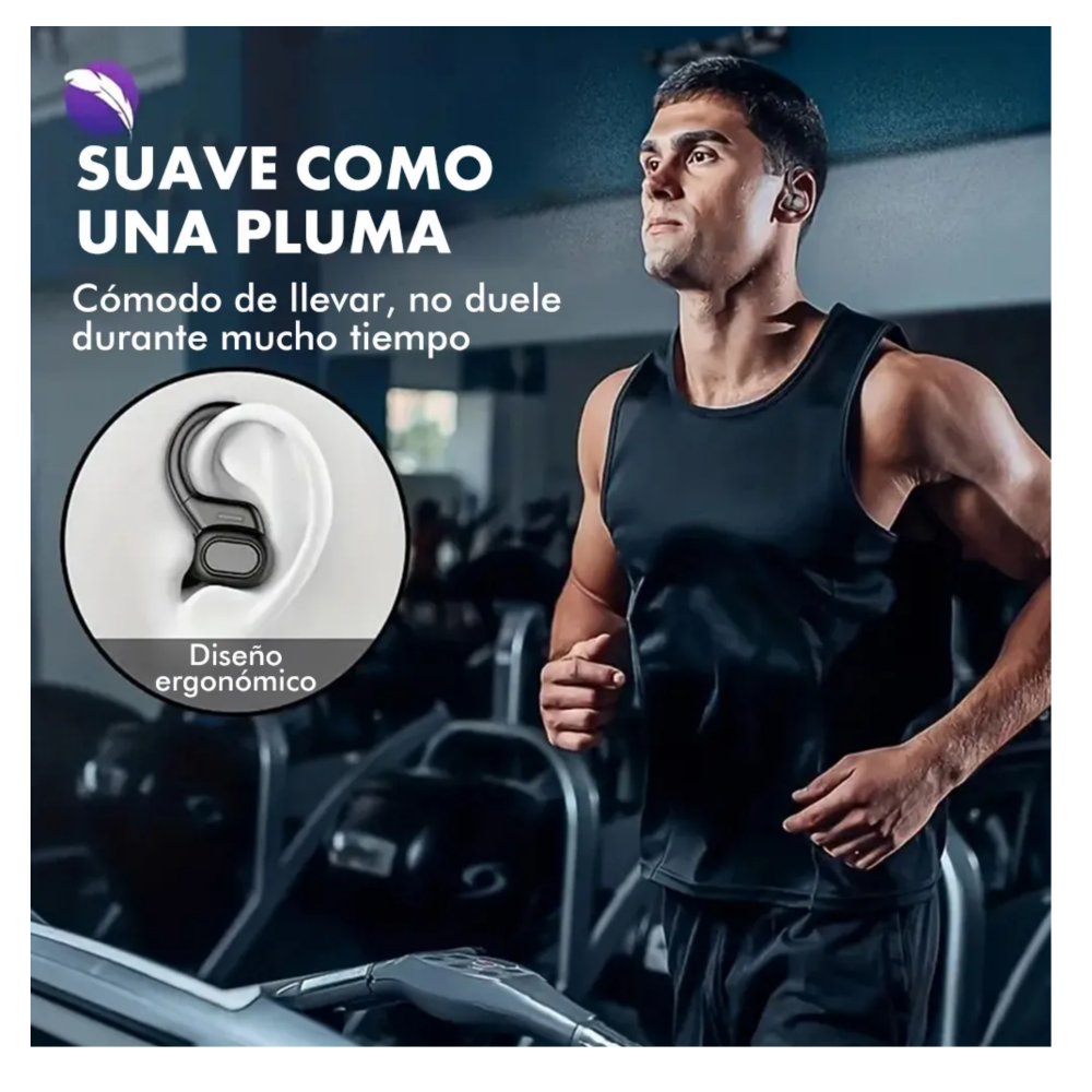 Foto 3 pulgar | Auriculares Deportivos Inalámbricos Bt5.4 Con Gancho Lab.g  Negro