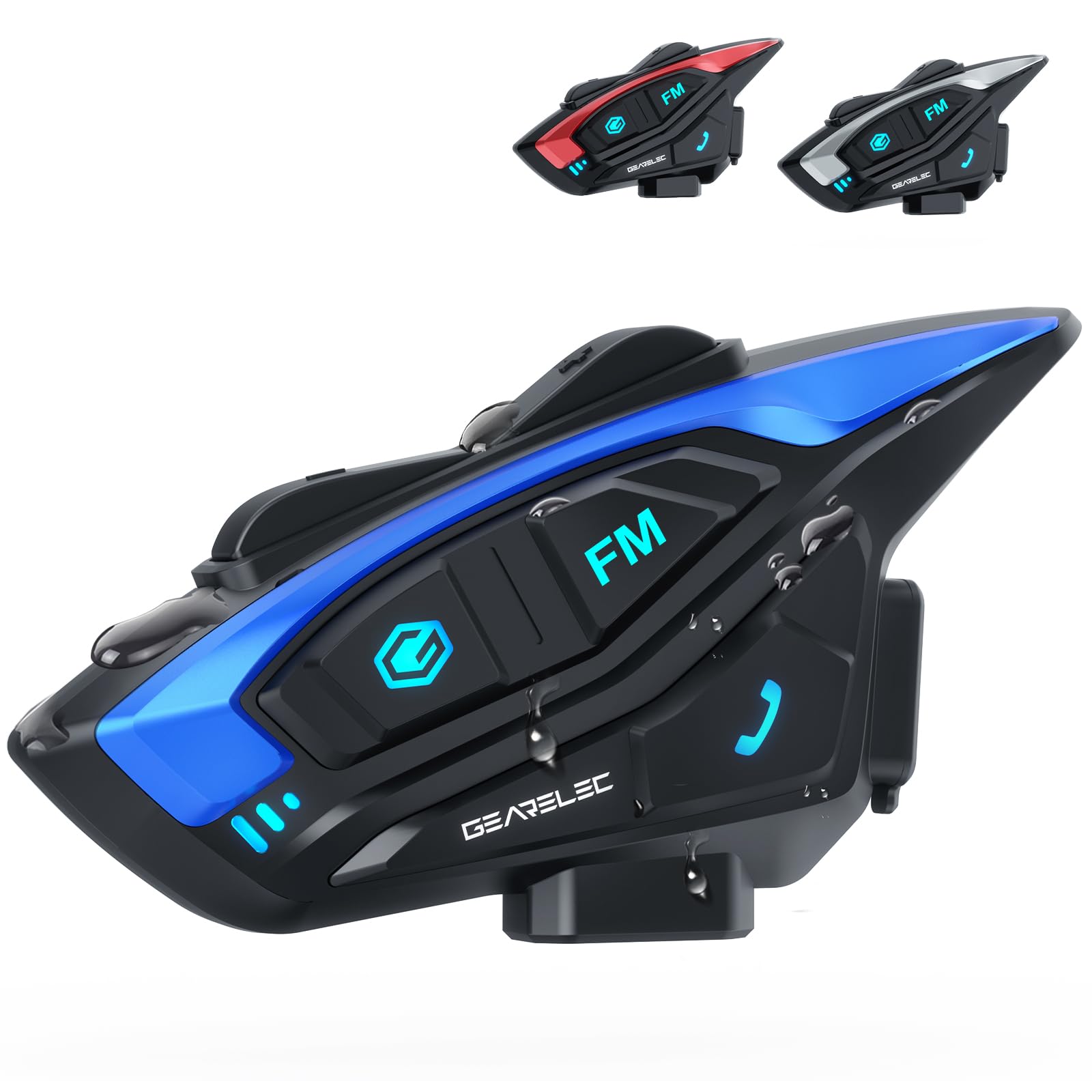 Auriculares Bluetooth Para Casco De Moto Gearelec Shark Pro - Venta Internacional.