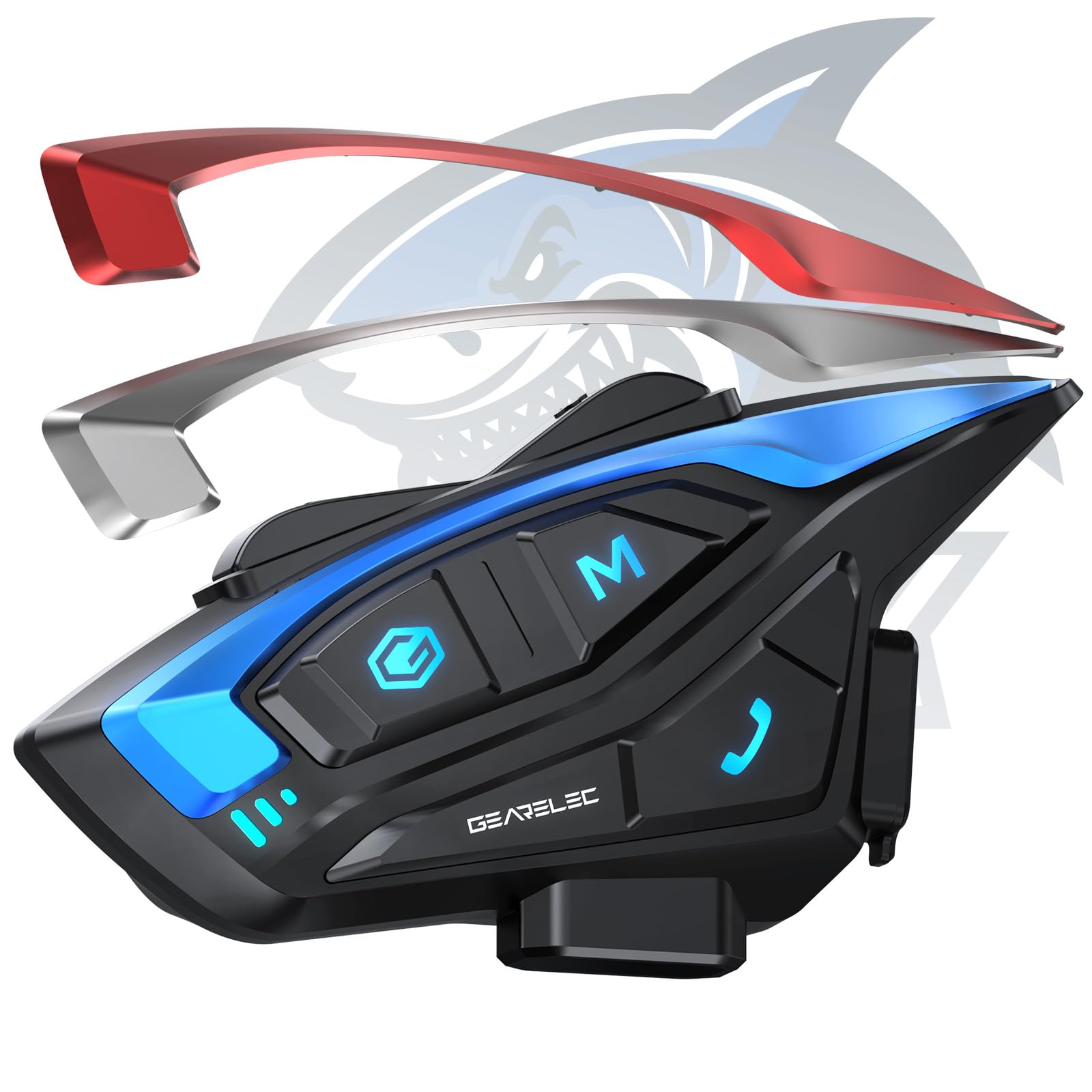 Foto 2 | Auriculares Bluetooth Para Casco De Moto Gearelec Shark Pro - Venta Internacional.