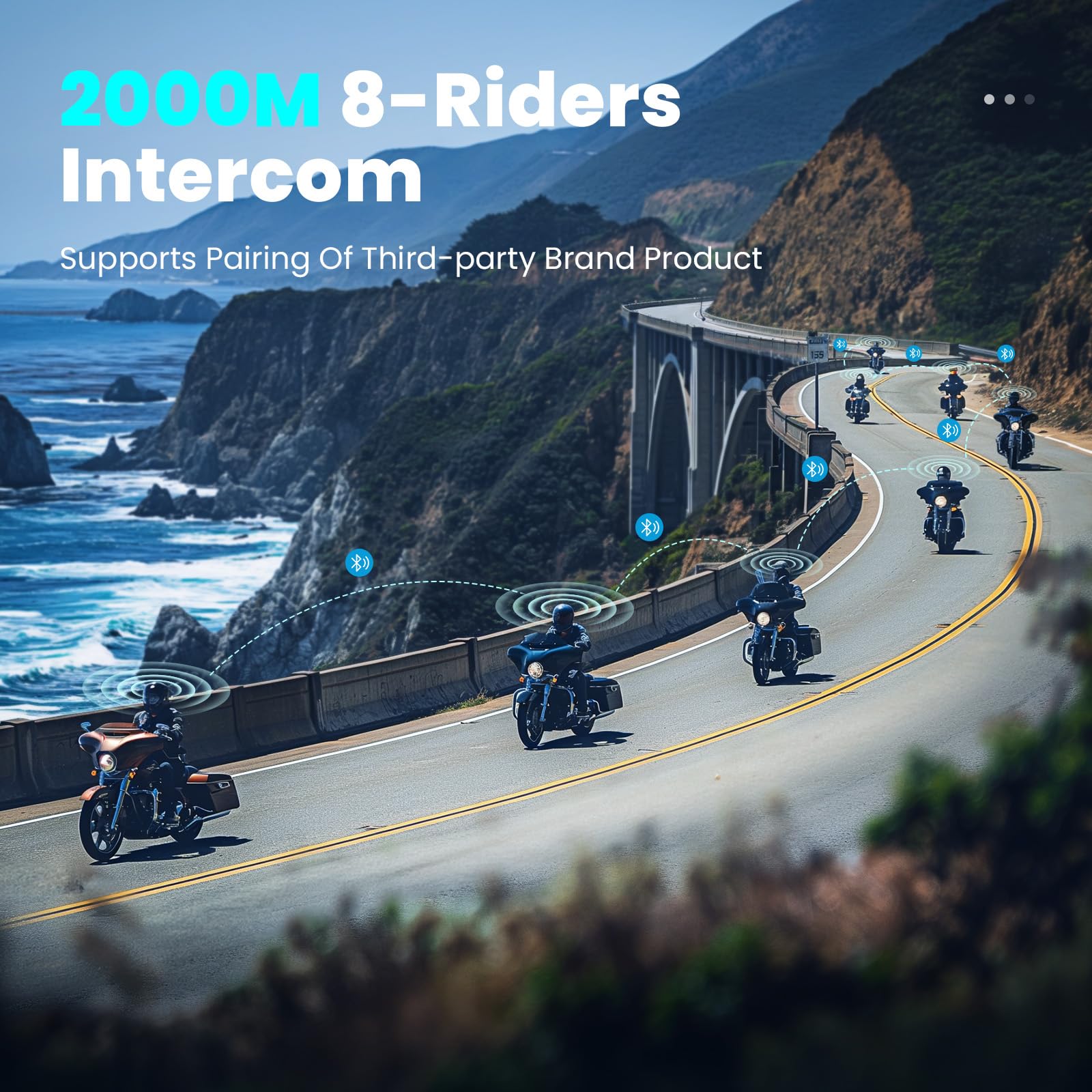 Foto 7 pulgar | Auriculares Bluetooth Para Casco De Moto Gearelec Shark Pro - Venta Internacional.