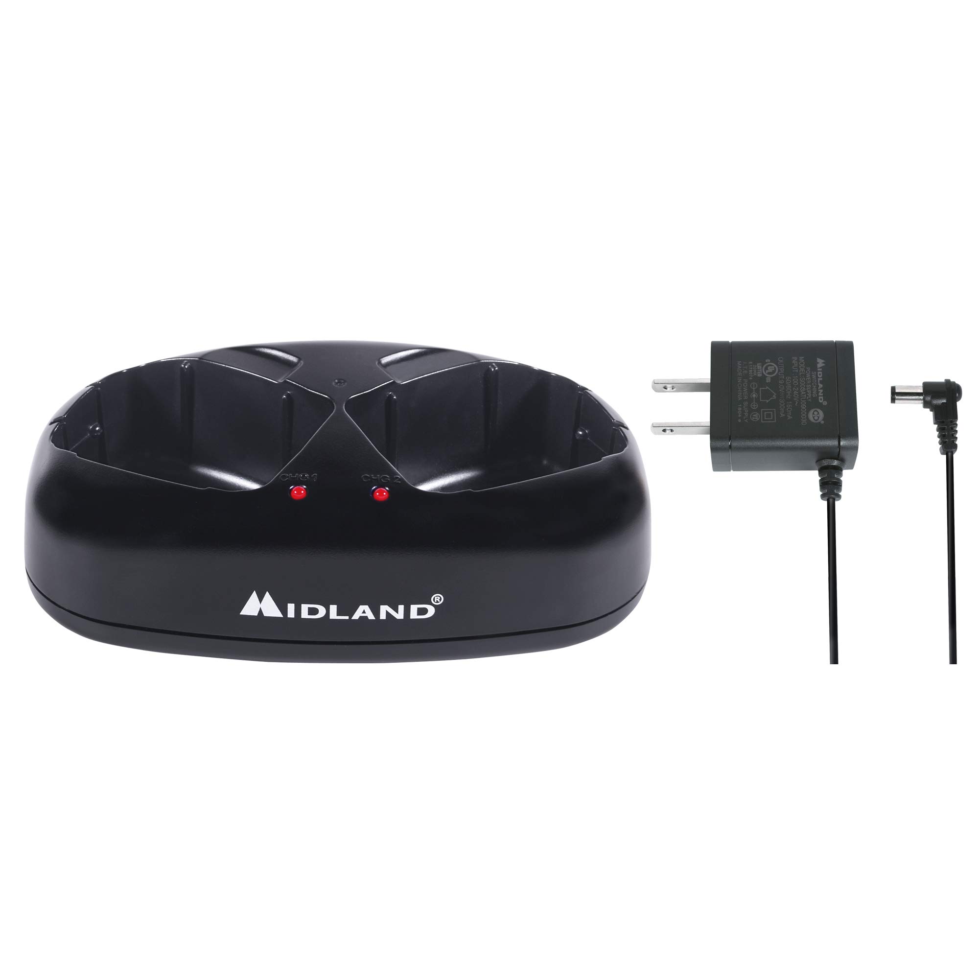 Cargador De Escritorio Dual Midland Avp10 Para Radios De La Serie Gxt - Venta Internacional.