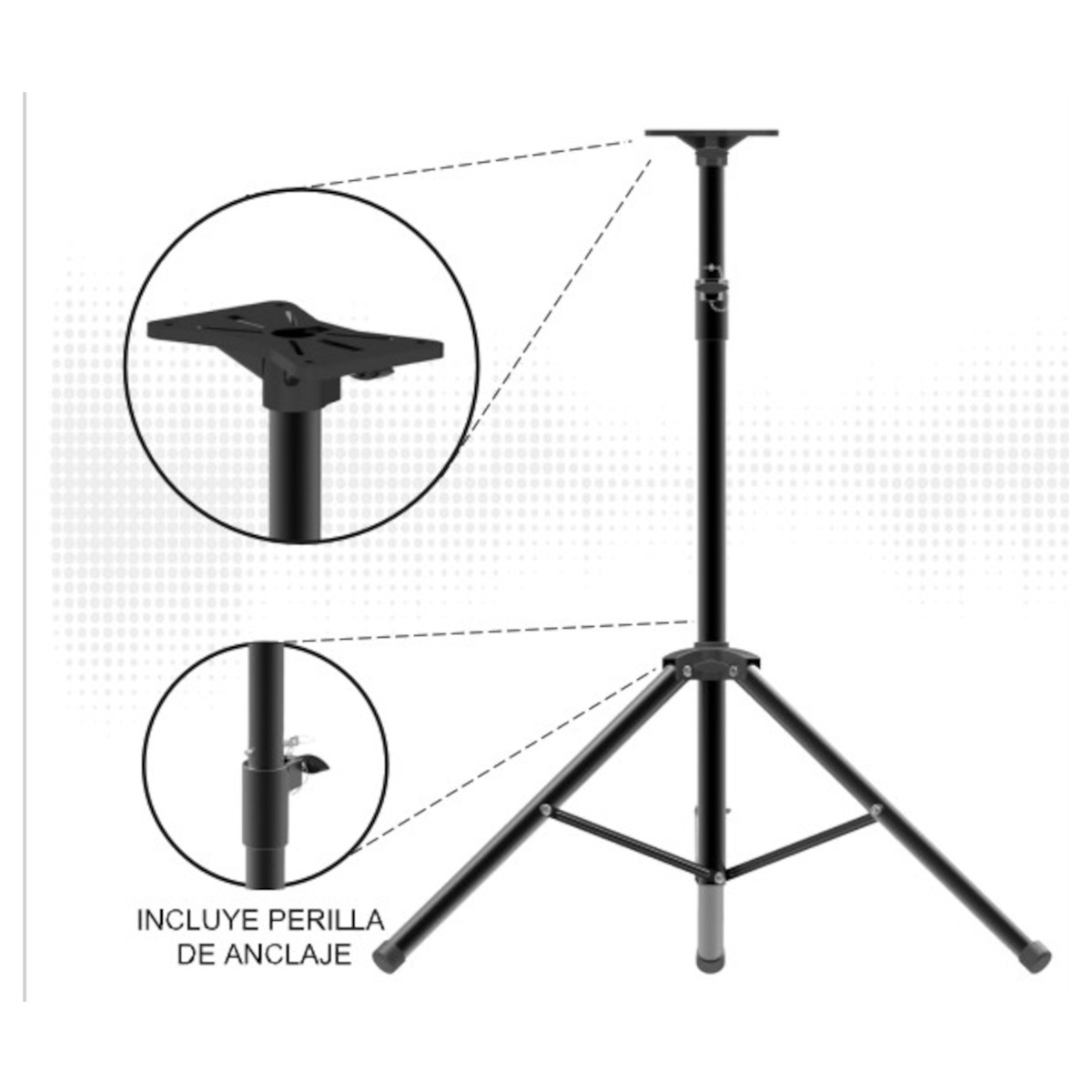 Foto 4 pulgar | Tripié para Bafle BST Negro 40 kg de 8'' a 15''