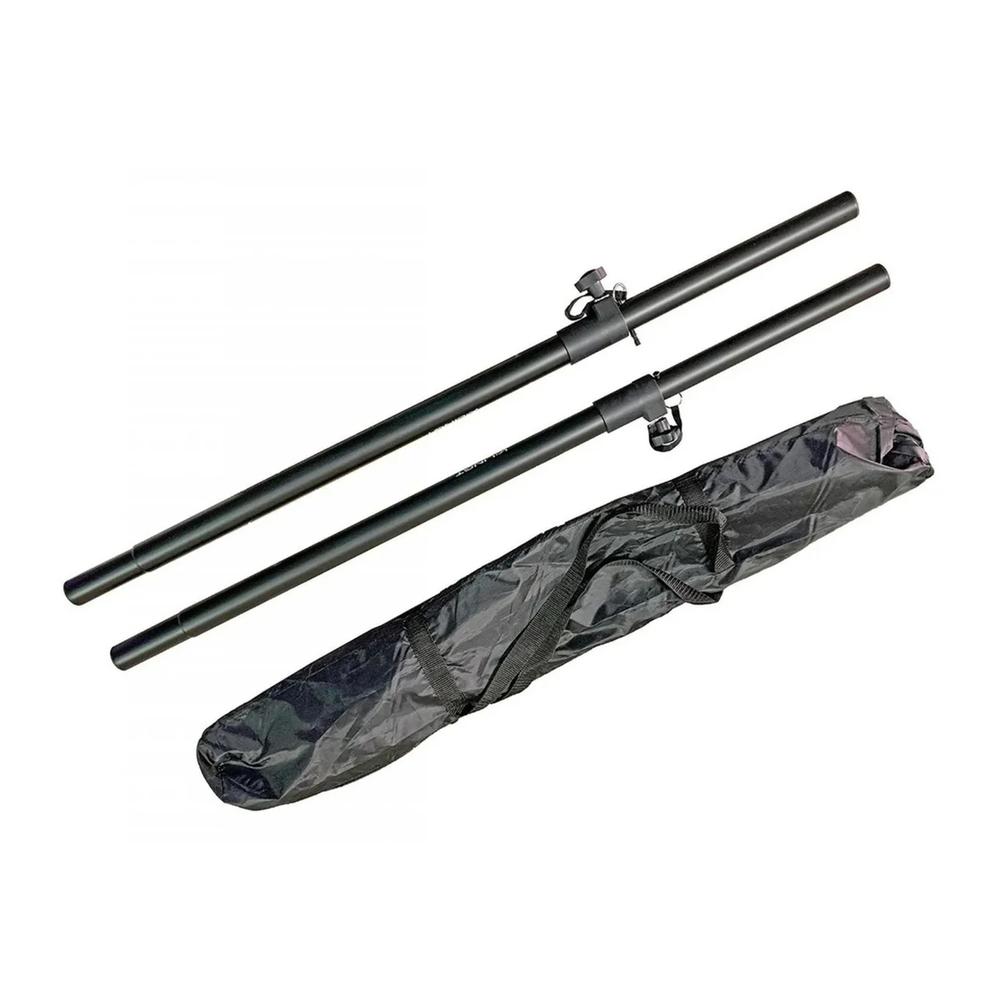 Foto 2 pulgar | Paquete Con 2 Pole Para Bafles Klingt Klt Pack001 Speaker Stand Color Negro Con Funda