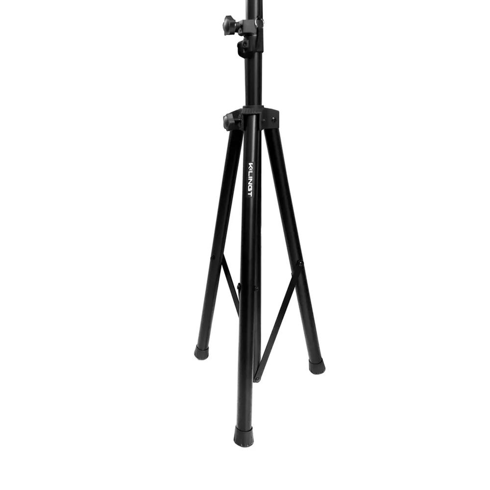 Foto 5 pulgar | Atril Para Bafle Klingt Klt 011 Speaker Stand Color Negro De Aluminio
