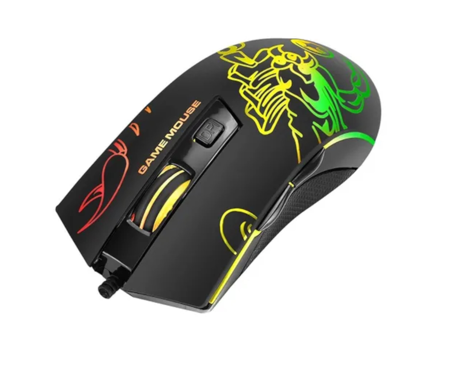 Foto 2 pulgar | Mouse Marvo con Juego Óptico color Negro