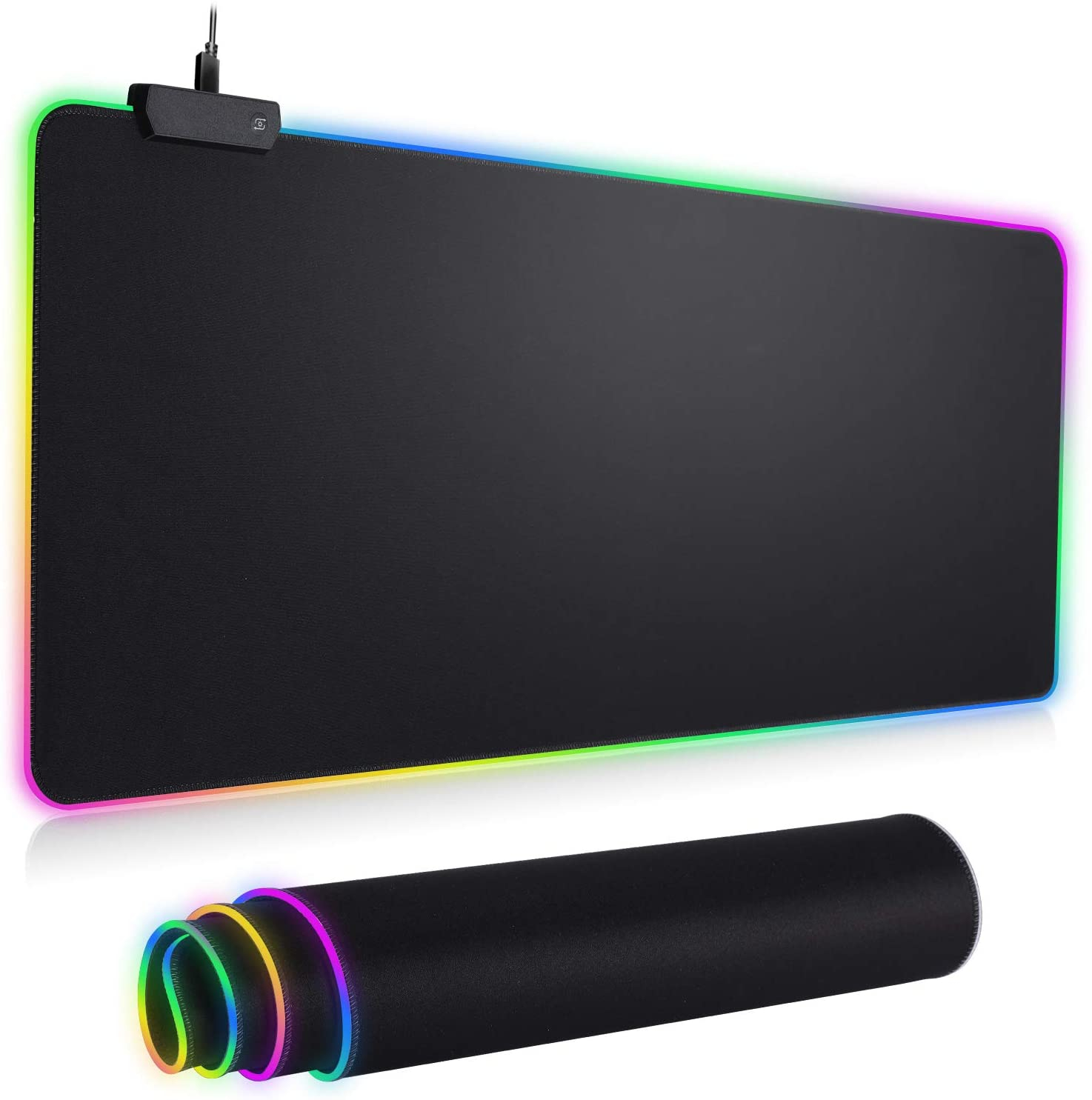 Venta Internacional - Rgb Mousepad Led Ratón Pad, Almohadilla De Ratón Grande, Led Y Alfombra De Ratón Grande