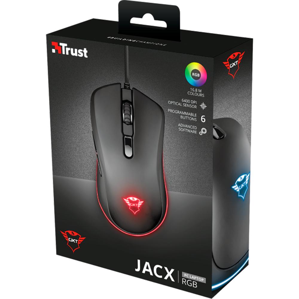 Foto 6 pulgar | Mouse Gamer Trust Gxt 930 Jacx Rgb 6400dpi 6 Botones