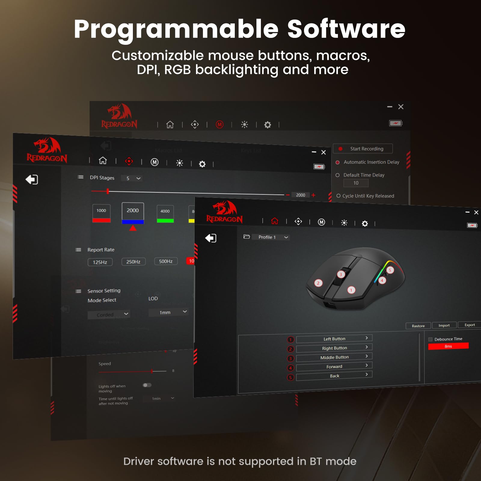 Foto 5 | Ratón Inalámbrico Para Juegos Redragon M816-pro 26k Dpi Rgb 61g - Venta Internacional.