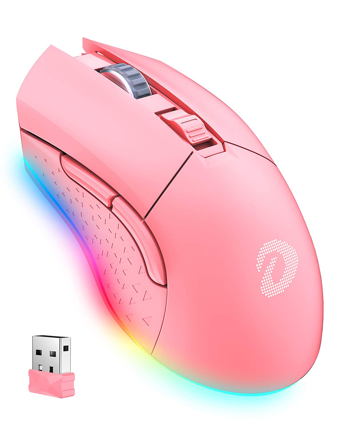 Foto 2 pulgar | Ratón Para Juegos Dareu Pink, Modo Dual, Recargable, 10k Dpi Rgb - Venta Internacional.