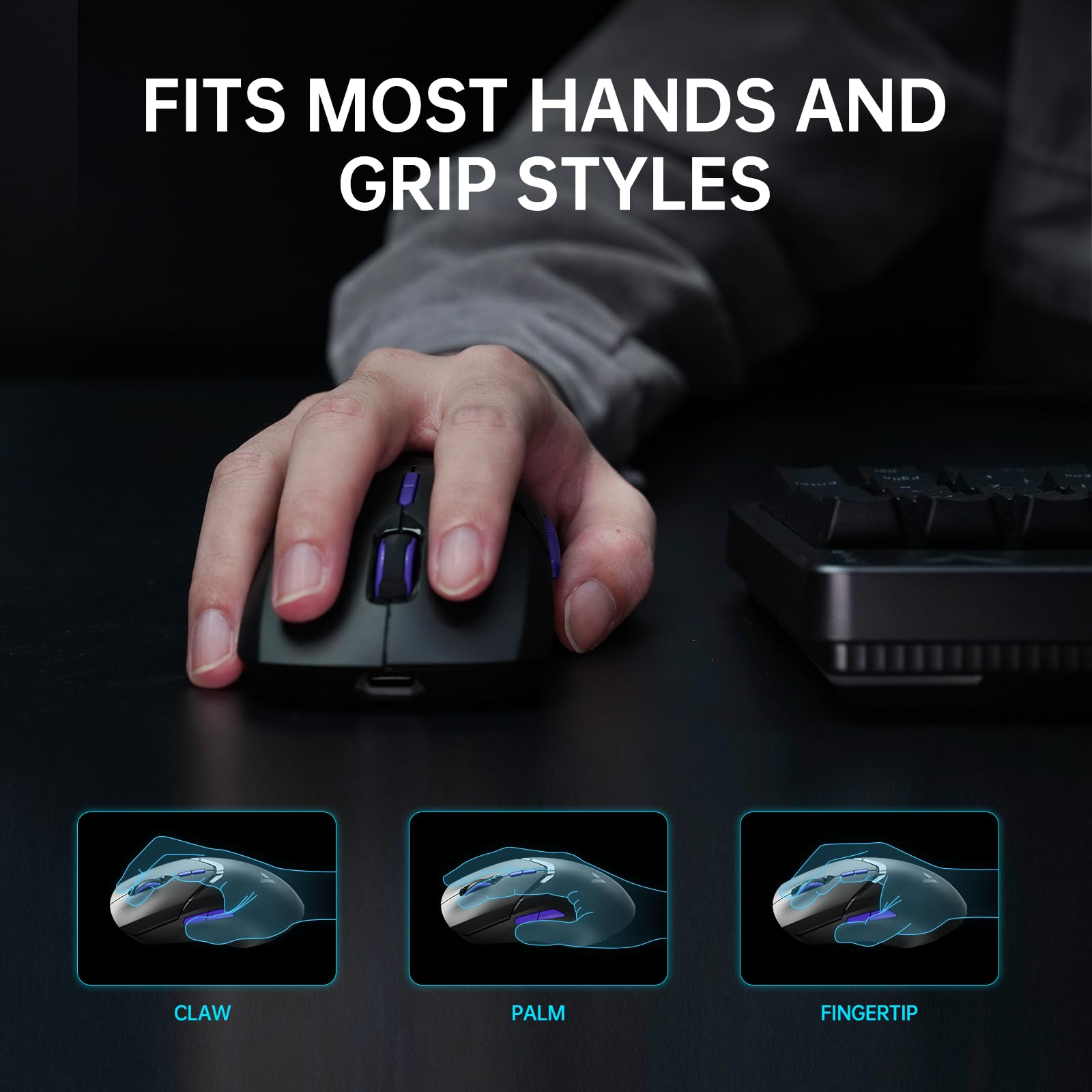 Foto 7 pulgar | Ratón Para Juegos Rapoo Vt9pro 4k Inalámbrico Paw 398 26000 Dpi - Venta Internacional.