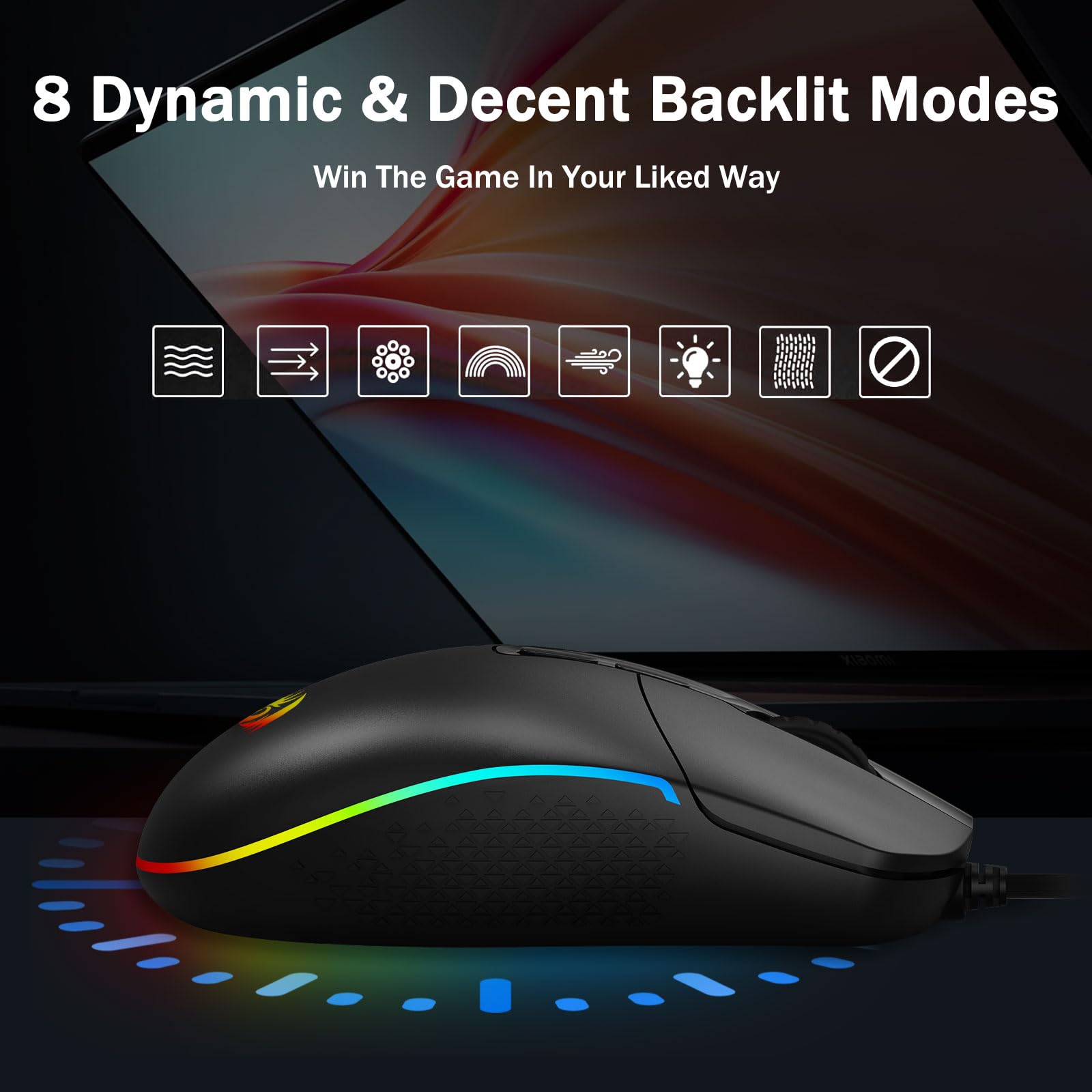 Foto 6 | Ratón Para Juegos Redragon M719 Antonium Rgb 10,000 Dpi Con Cable - Venta Internacional.