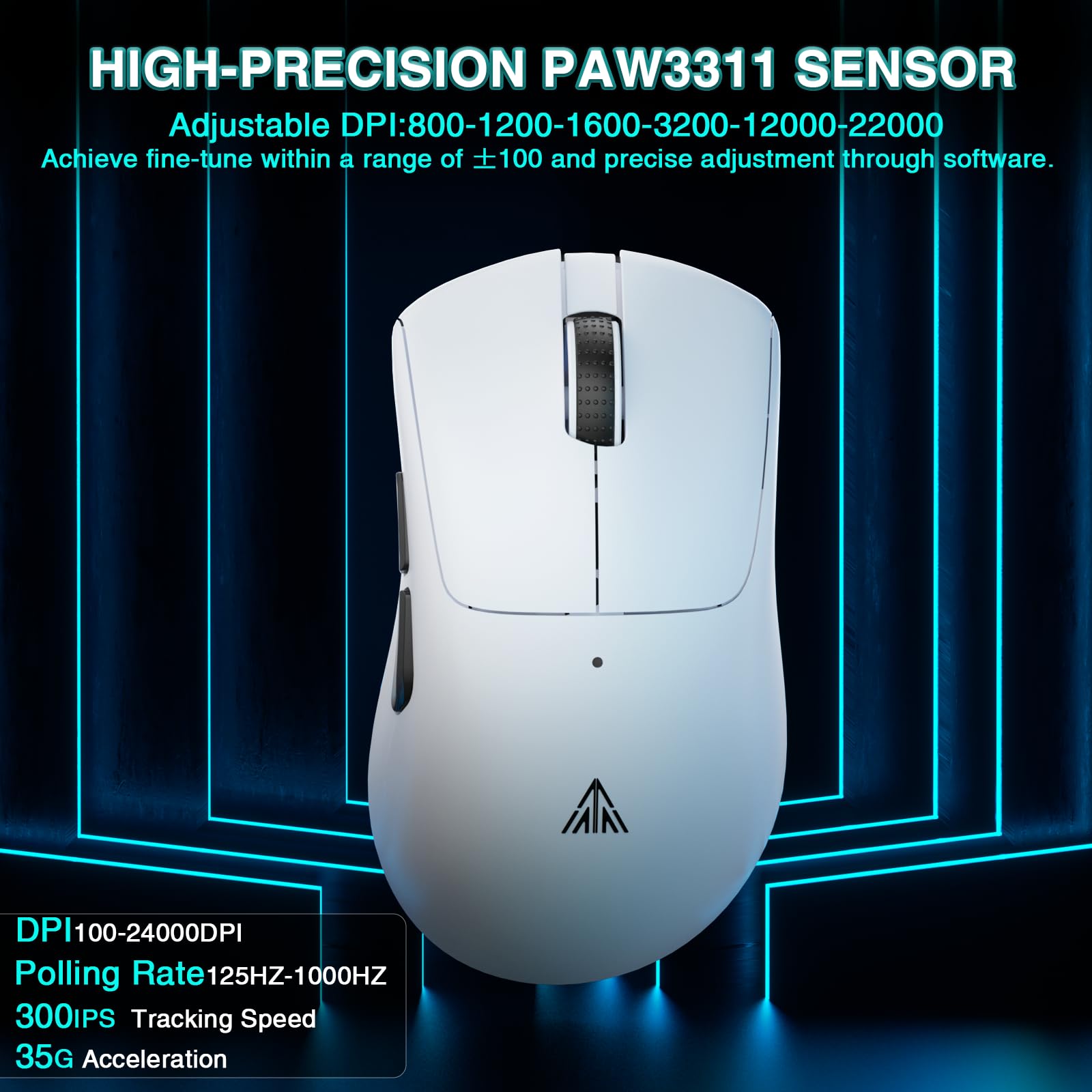 Foto 5 | Ratón Para Juegos Solakaka Sm805 Inalámbrico Ligero De 24.000 Dpi - Venta Internacional.