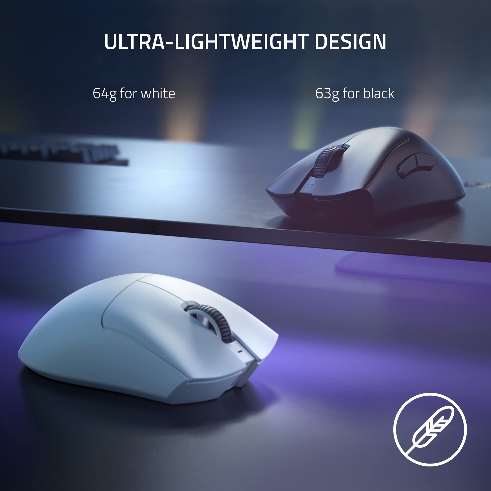 Foto 4 pulgar | Ratón Inalámbrico Para Juegos Razer Deathadder V3 Pro 30k Dpi Blanco - Venta Internacional.