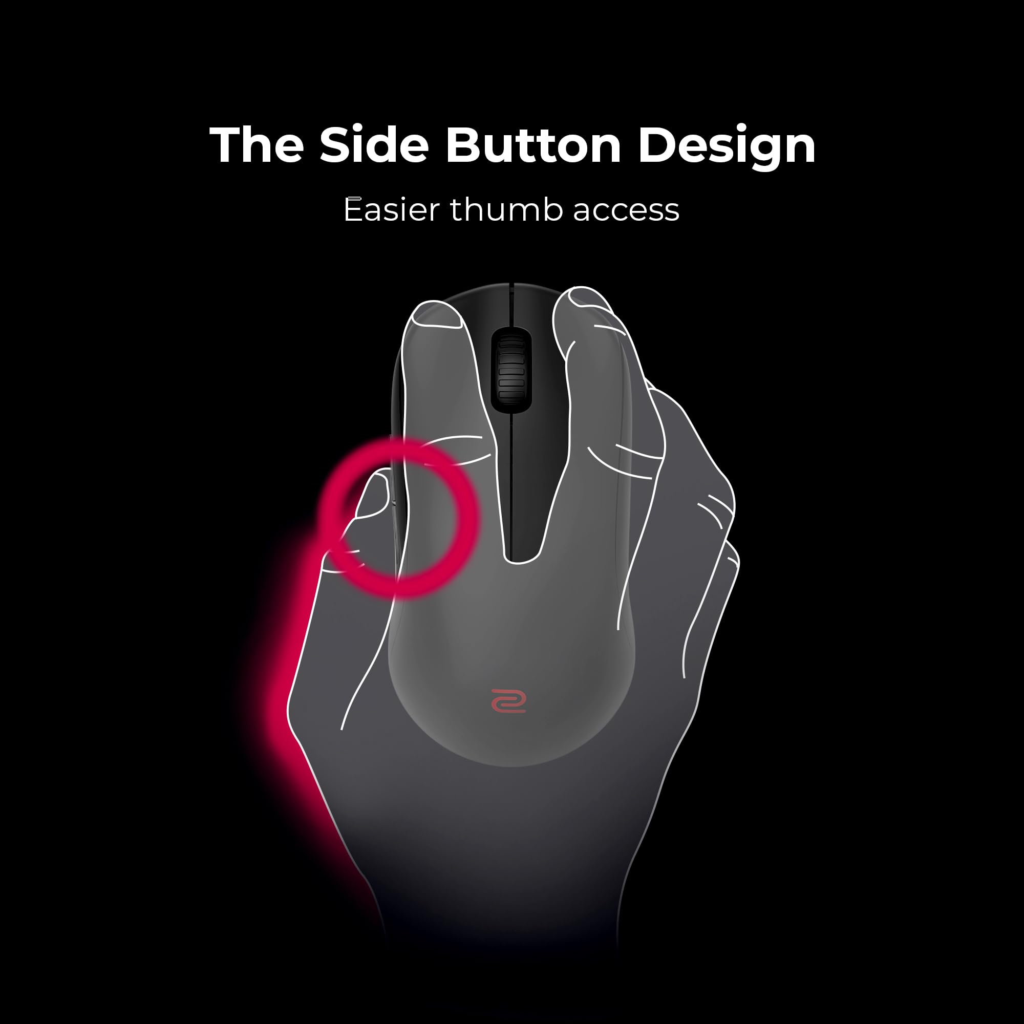Foto 6 pulgar | Ratón Para Juegos Benq Zowie U2 Inalámbrico, 60 G, 3200 Dpi, 70 H, Batería - Venta Internacional.