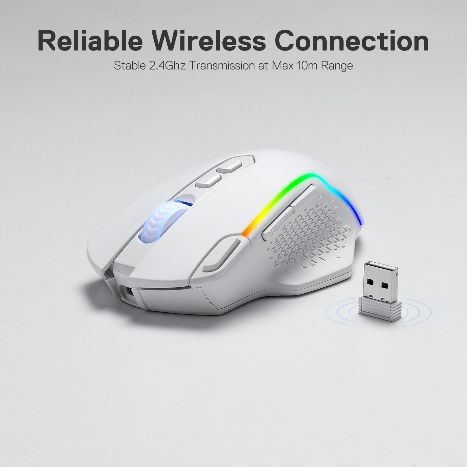 Foto 5 pulgar | Ratón Inalámbrico Para Juegos Redragon M810 Pro 10000 Dpi - Venta Internacional.